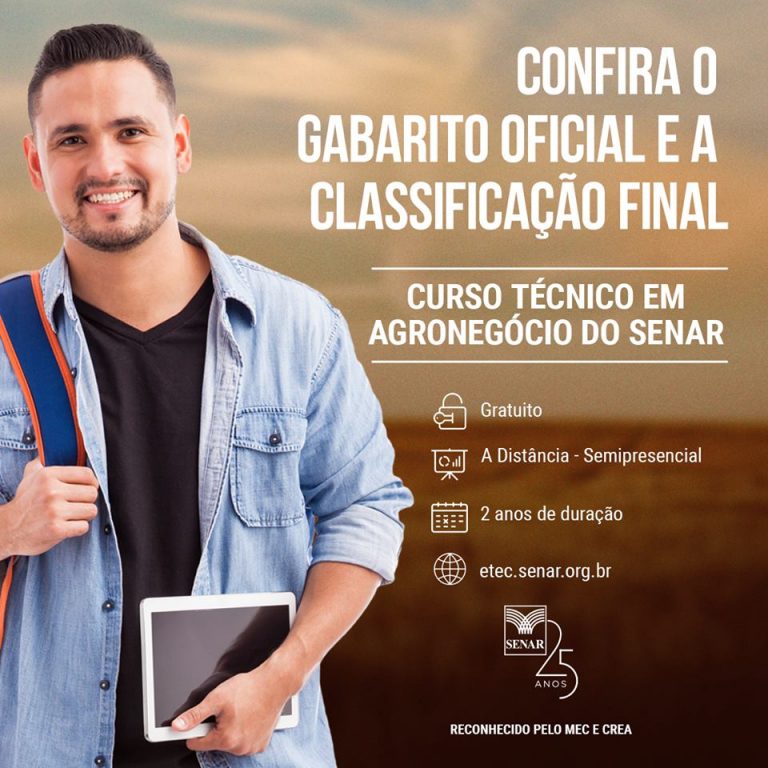 Senar Ms Divulga Lista De Aprovados Em Segunda Chamada No Curso T Cnico Em Agroneg Cio